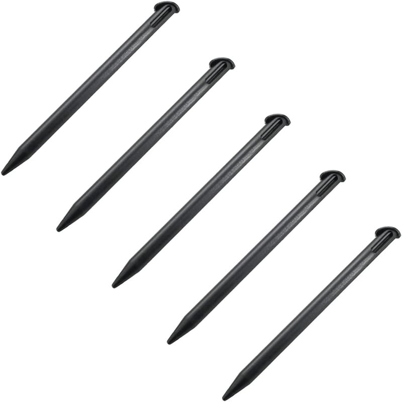 OCESTORE 5 Pcs Stylus Pens for New 3DS XL 2015 High Accuracy Sensitive Plastic Slot Pen Replacement for Touch Screen Black - Image 1